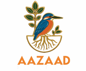 Aazaad Logo Inverse Orange